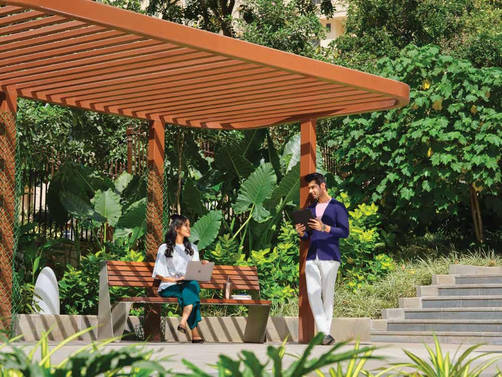 Hiranandani Maitri Park terrace level with panoramic golf course views